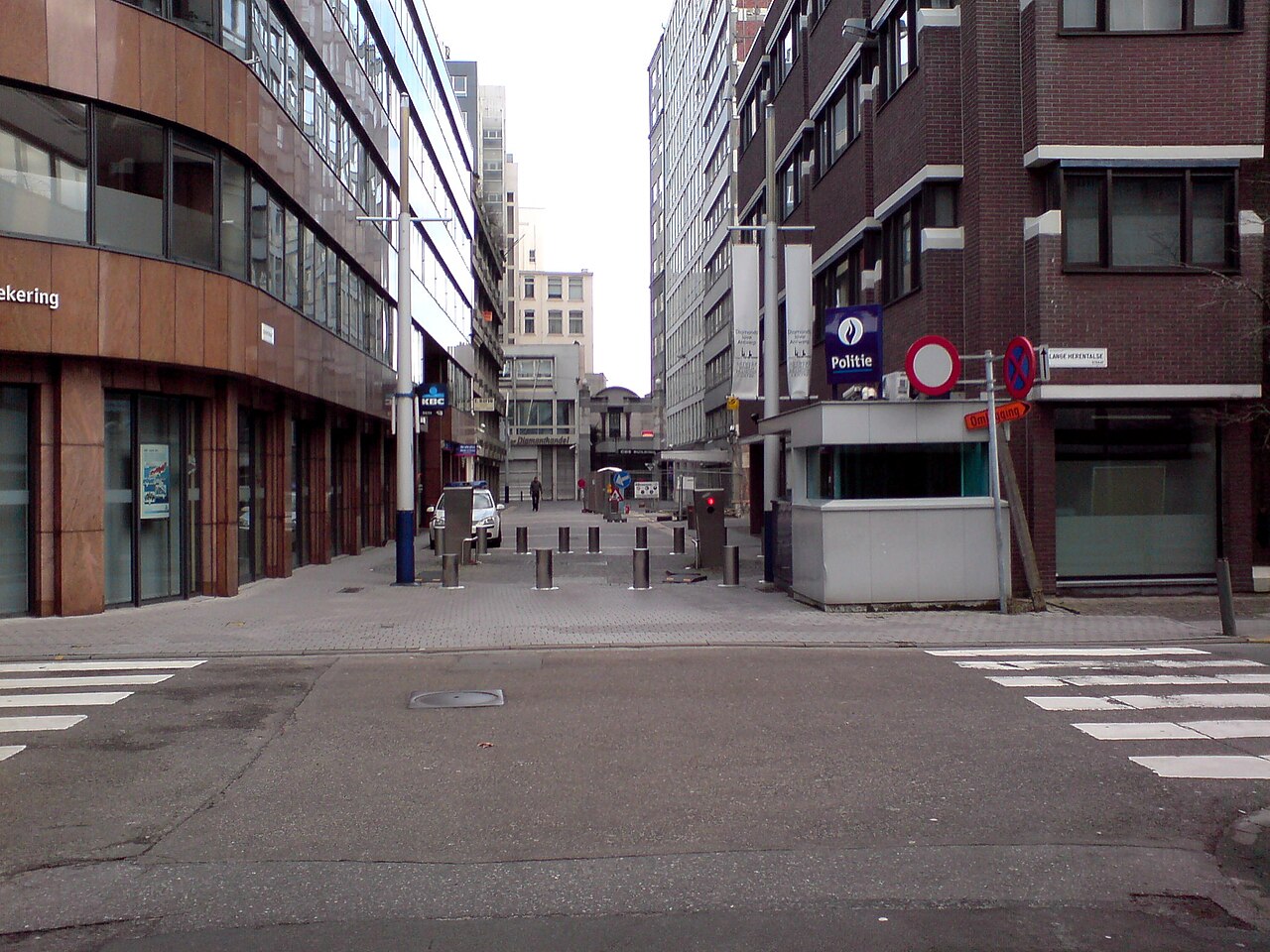 Das Antwerpener Diamantenviertel, in dem der Tresor des Diamond Centre im Februar 2003 geleert wurde.