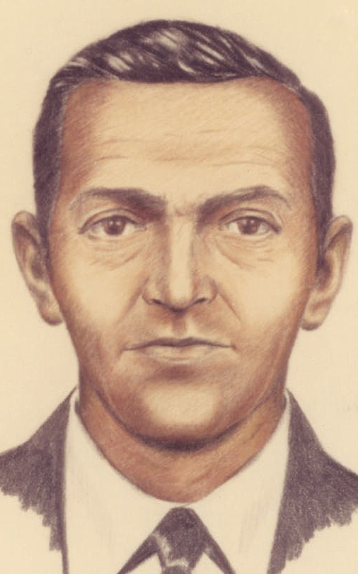 FBI-Phantombild des Entführers von 1971, der als D.B. Cooper bekannt wurde