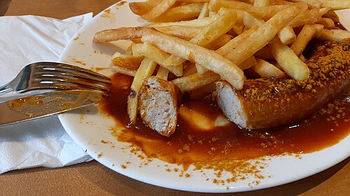 Currywurst from Germany