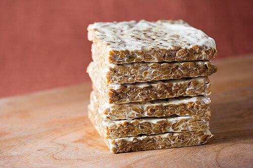 Tempeh goreng from Indonesia