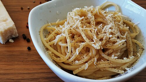 Cacio e pepe from Italy