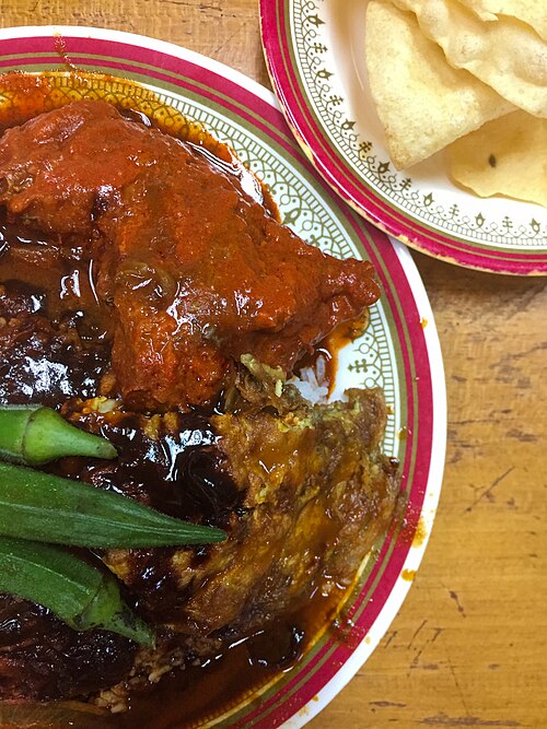 Nasi kandar from Malaysia