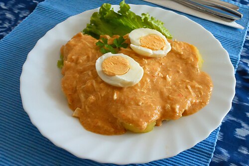Aji de gallina from Peru