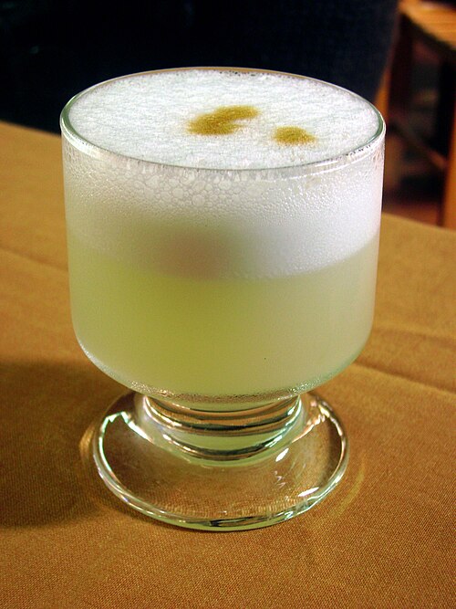 Pisco sour from Peru