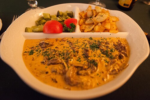 Beef Stroganoff from Russia