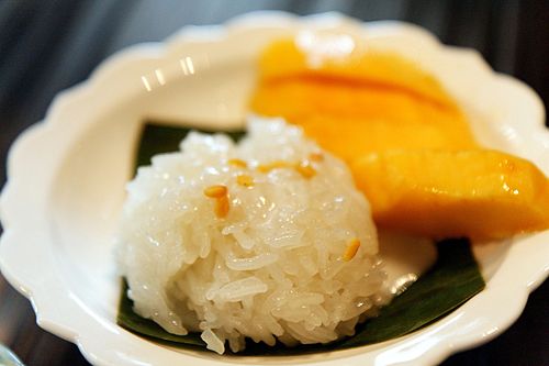 Mango sticky rice from Thailand