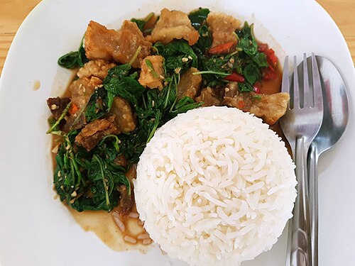Pad krapow from Thailand