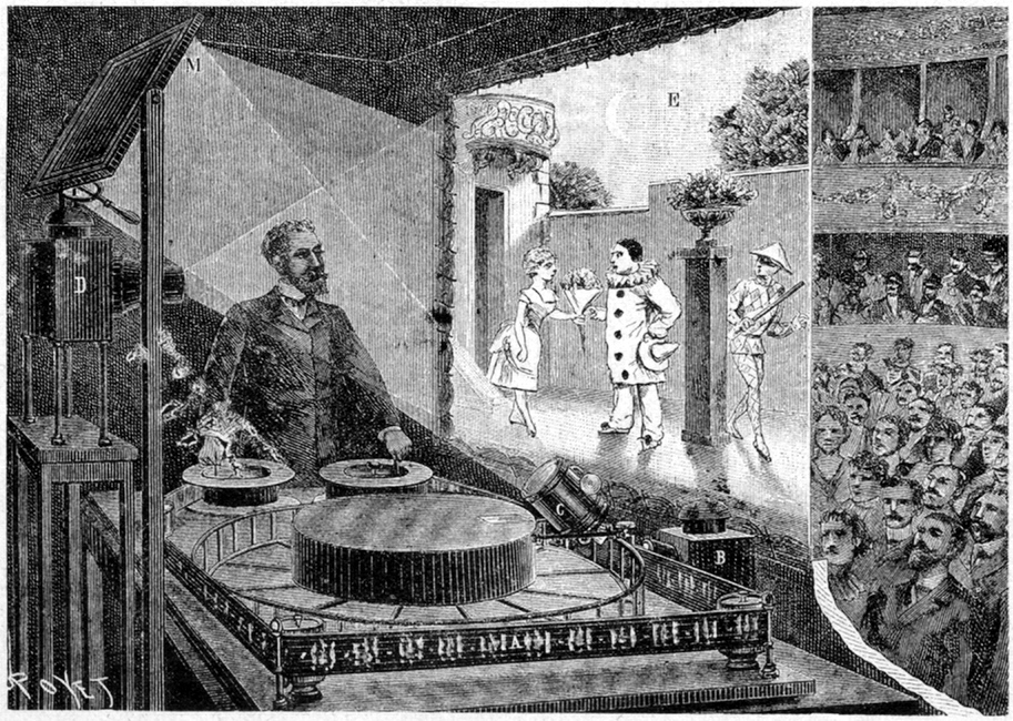 Reynaud's Théâtre Optique projection apparatus.