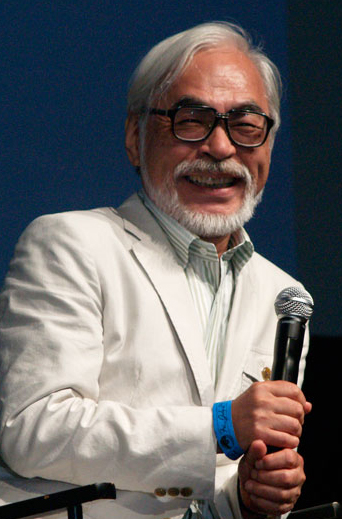 The Japanese animator and director Hayao Miyazaki.