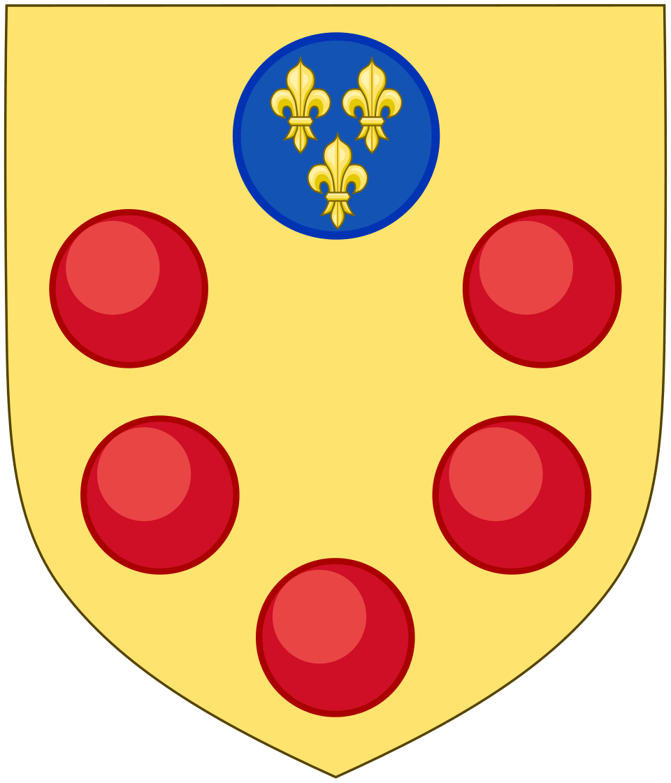The Medici family's coat of arms, emblem of Renaissance Europe's most powerful bank.