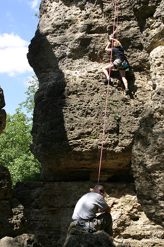 Climbing rope kernmantle