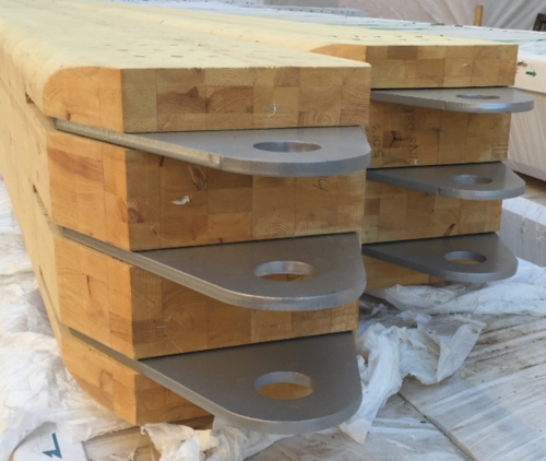 Glulam arch