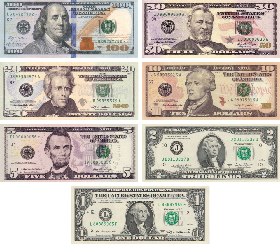 United States dollar banknote