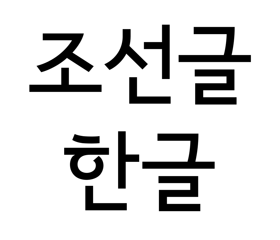 ハングル字母表