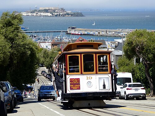 San Francisco cable car — iconic funicular
