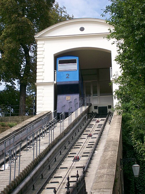 Zagreb funicular — iconic funicular