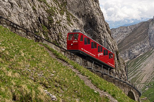 Pilatus Railway — iconic rack railway