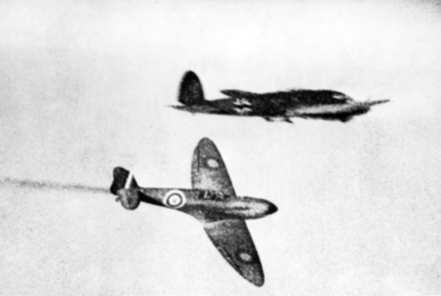 1940 年不列颠之战期间的英国皇家空军战斗机