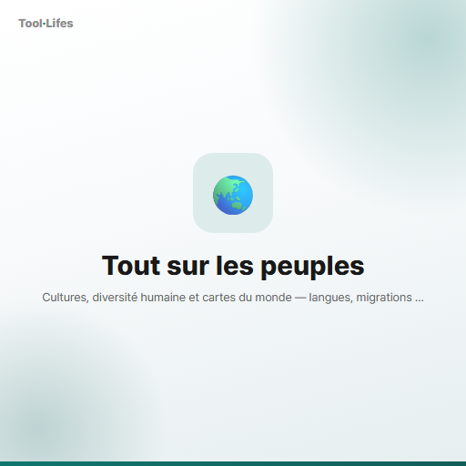 Tout sur les peuples